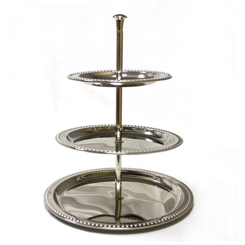 Rental store for 3 tiered tray w silver accents in STOREAREA2